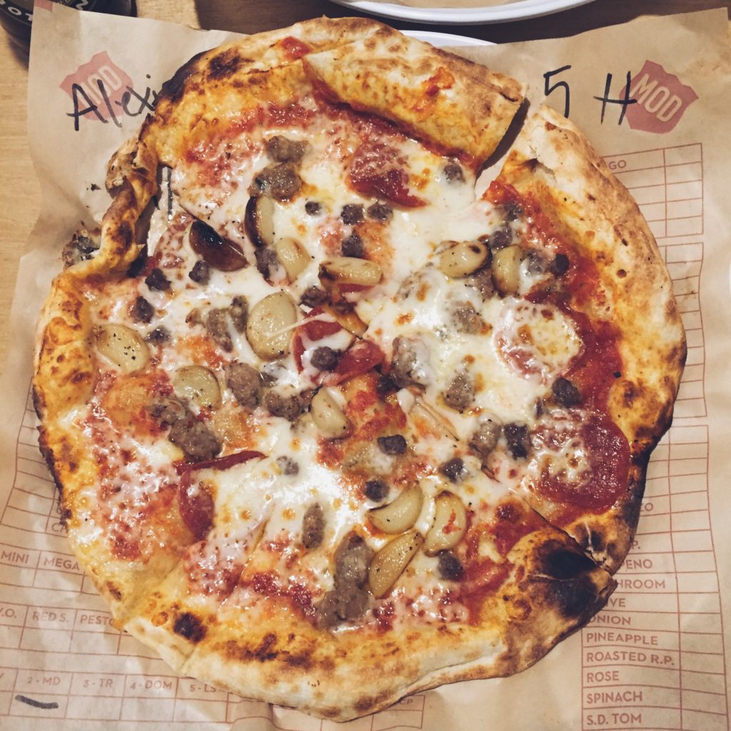 MOD Pizza - Pepperoni, Sausage, Roasted Garlic